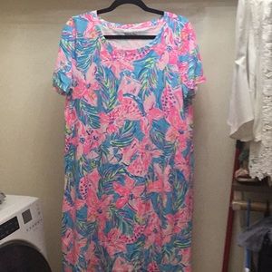EUC Lilly Pulitzer Tee Shirt Dress, Size L